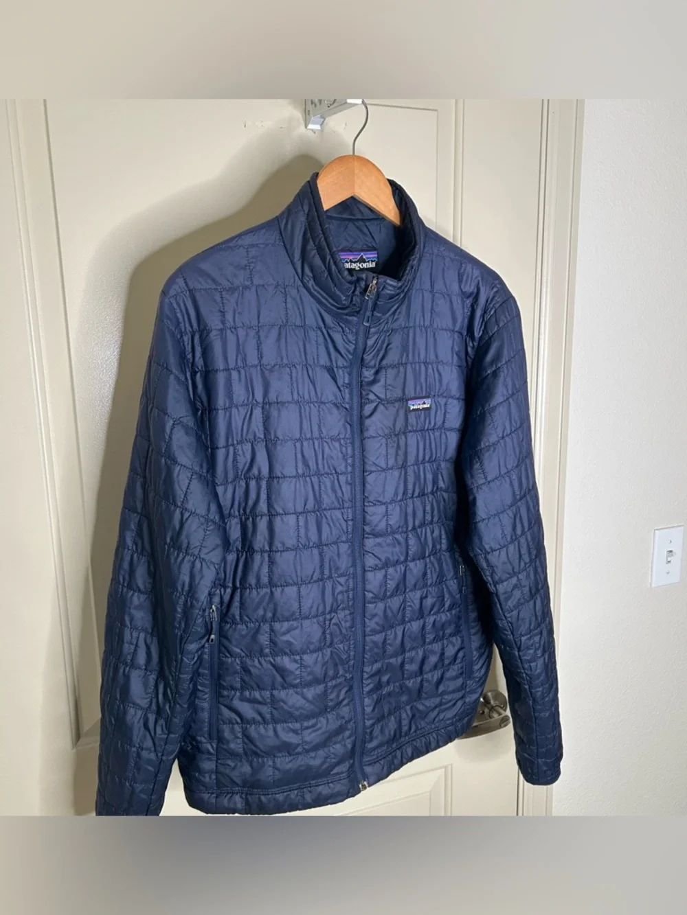 Patagonia Nano Puff Jacket Full Zip Dark Navy Men’s Size Large STY 84212 - Picture 3 of 16